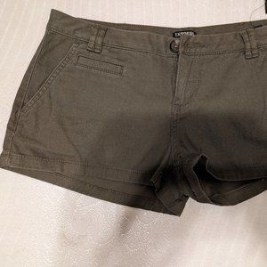 NWT Express Shorts Olive Green Size 4